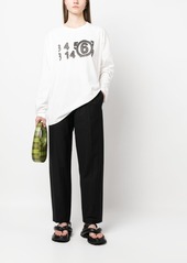 Maison Margiela drawstring-waistband cotton trousers