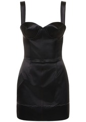 Maison Margiela Duchesse Satin Mini Corset Dress