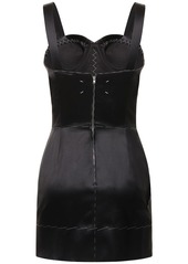 Maison Margiela Duchesse Satin Mini Corset Dress