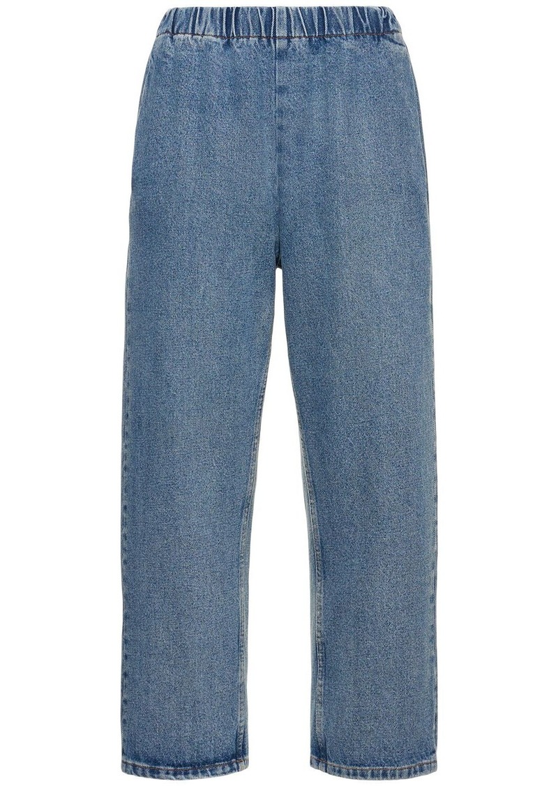 Maison Margiela Elastic Waistband Cotton Denim Jeans