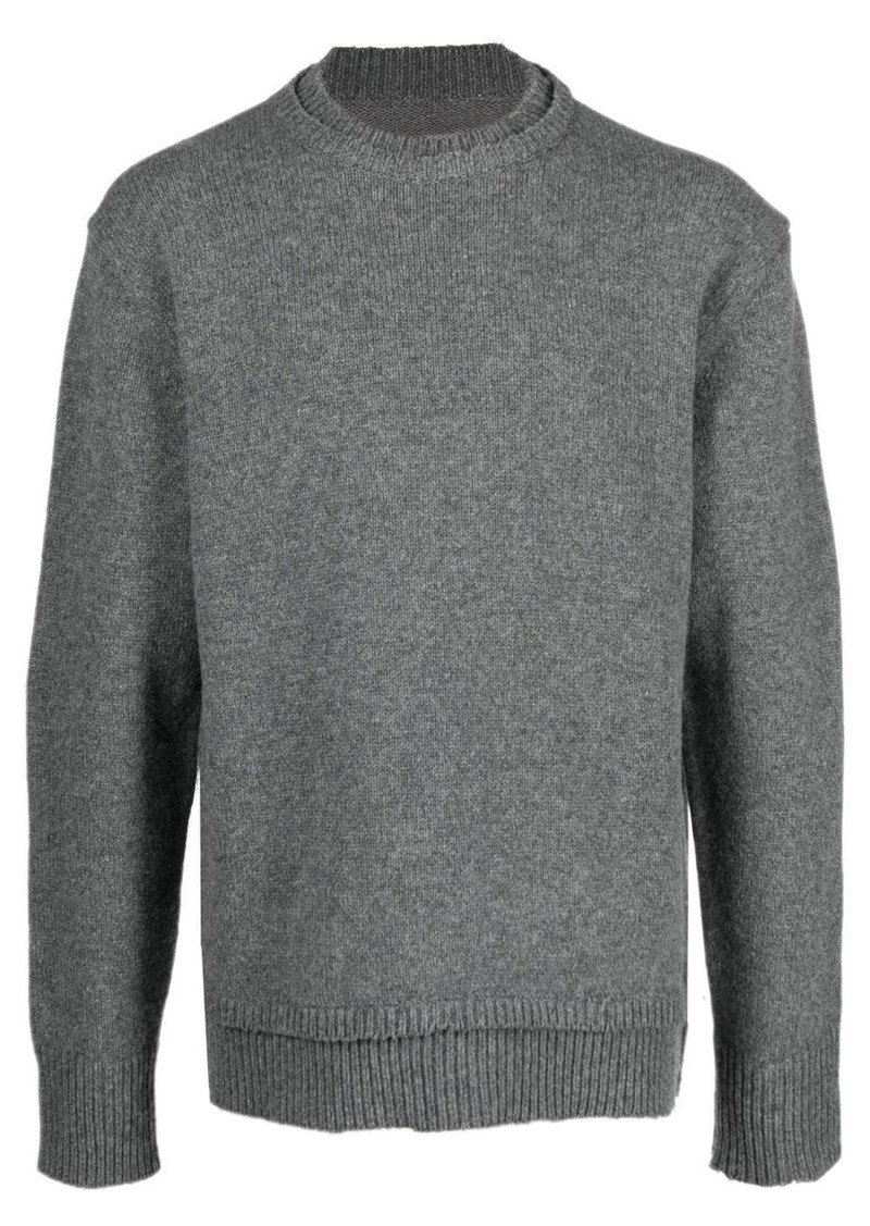 Maison Margiela elbow-patch knitted jumper