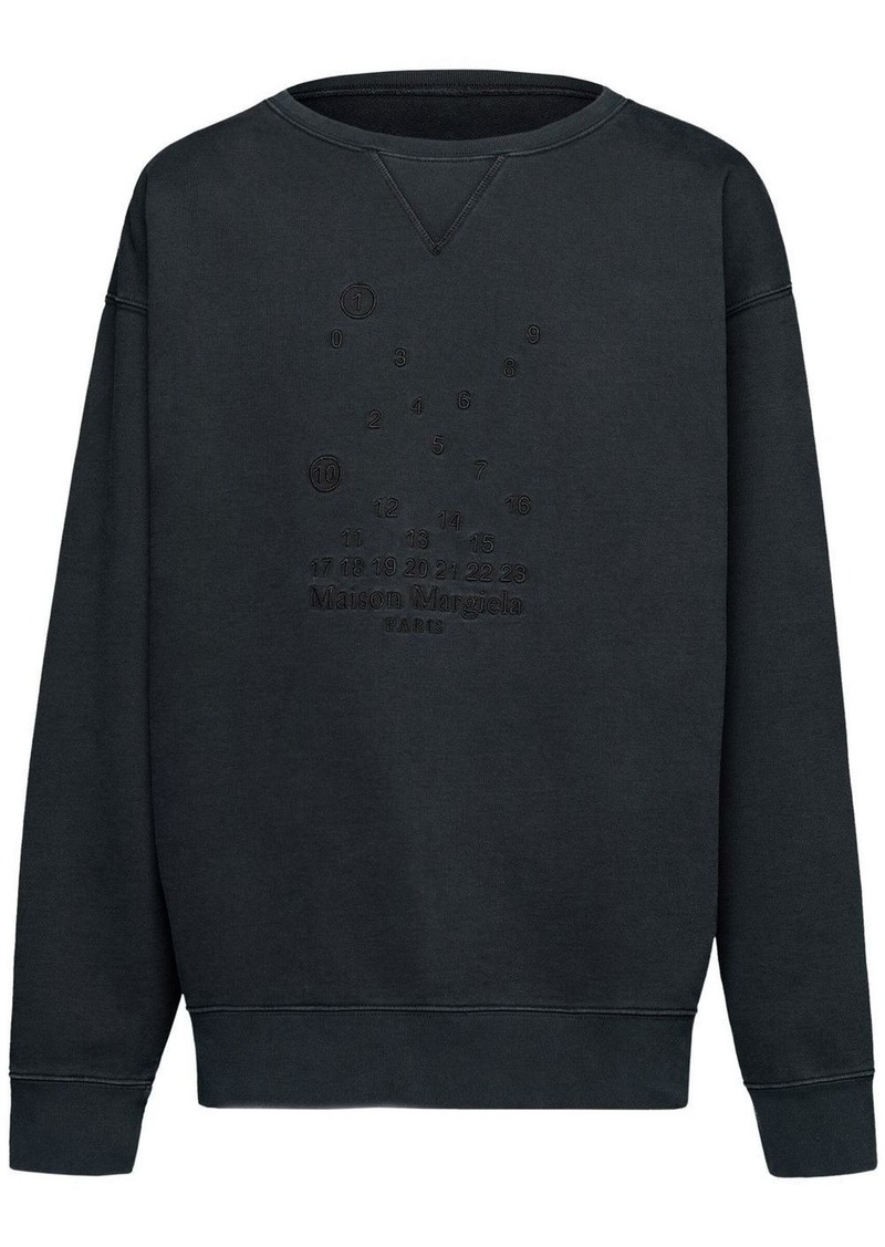 Maison Margiela Numeric logo-embroidered sweatshirt