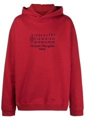 Maison Margiela embroidered logo hoodie
