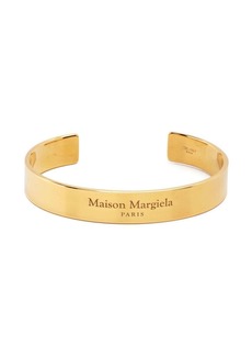 Maison Margiela logo-engraved cuff bracelet