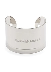Maison Margiela engraved logo cuff bracelet