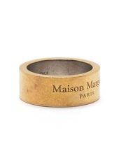 Maison Margiela engraved-logo sterling silver ring