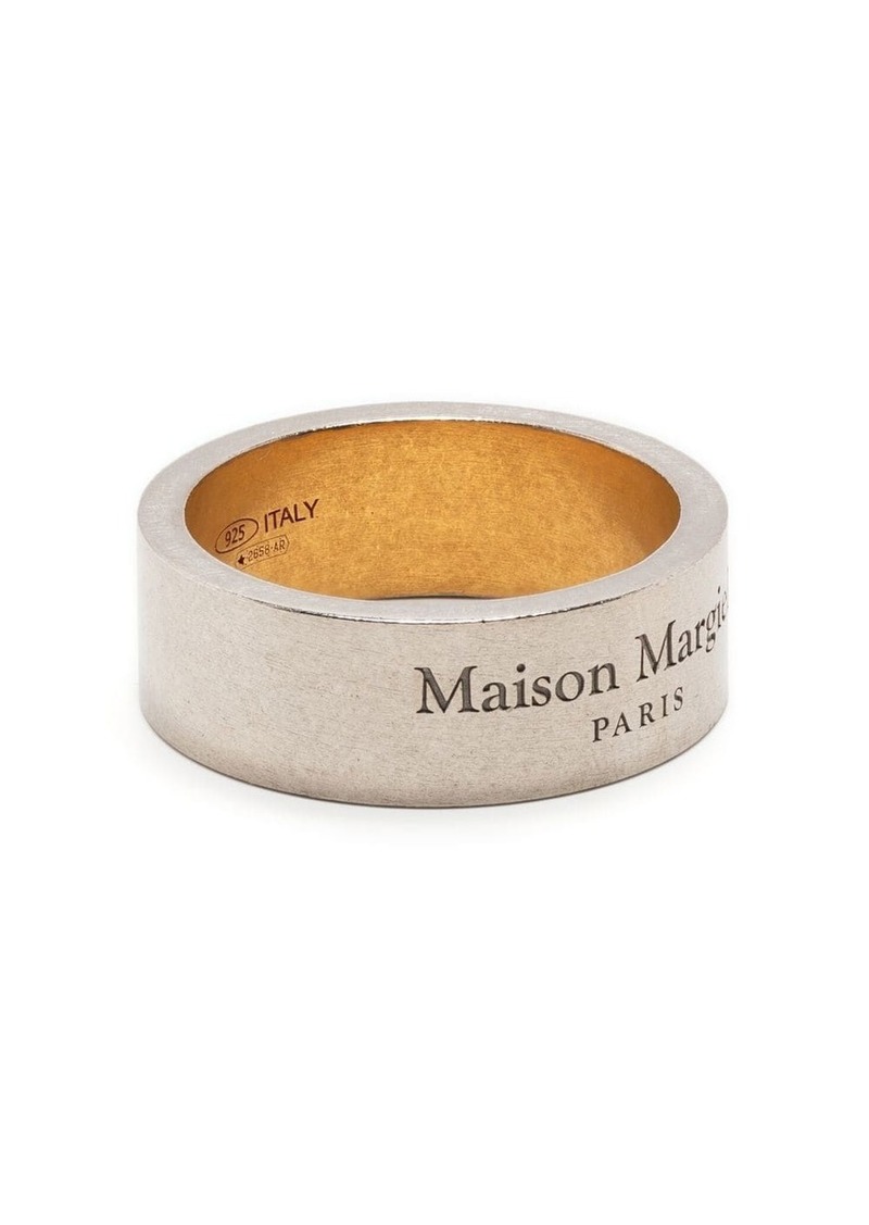 Maison Margiela logo-engraved ring