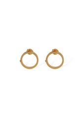 Maison Margiela Engraved Stud Earrings W/ Star