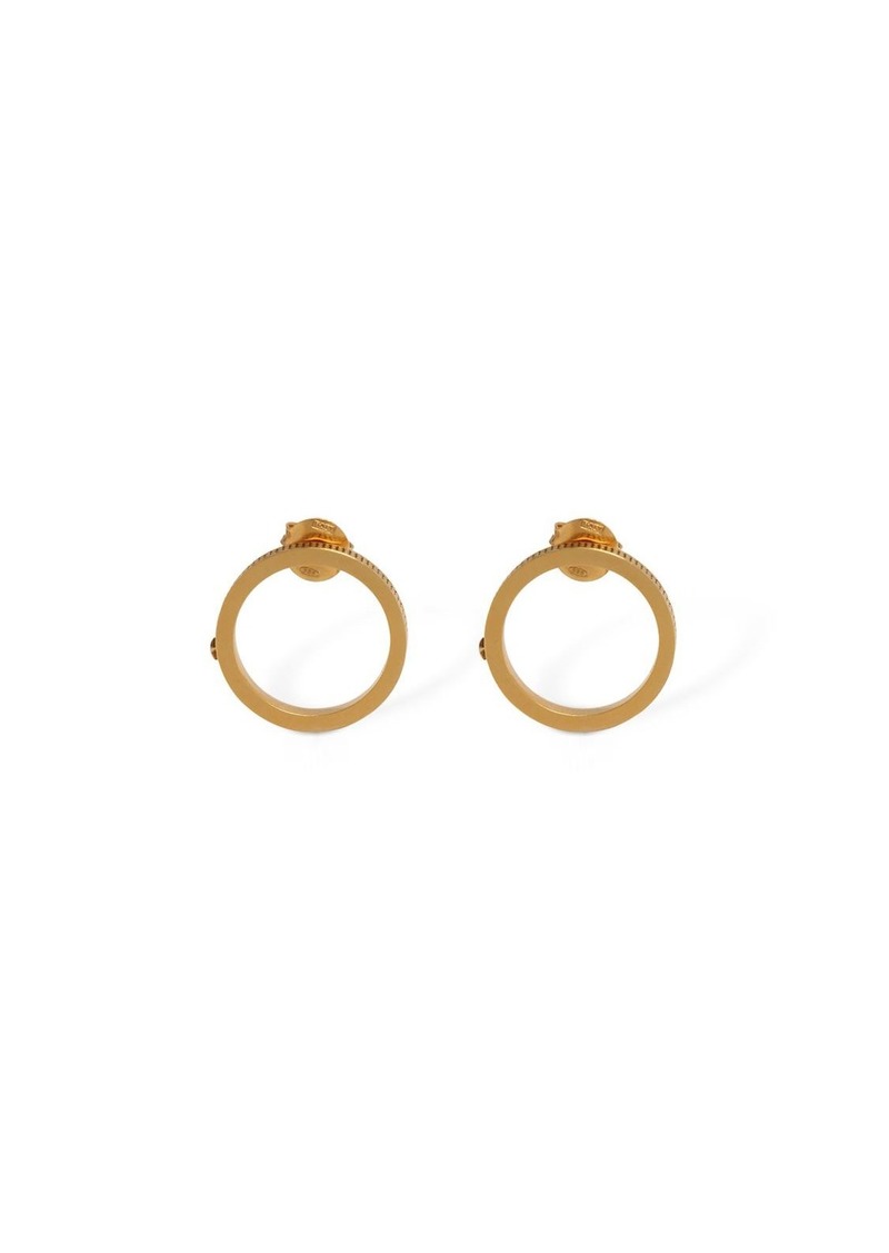 Maison Margiela Engraved Stud Earrings W/ Star