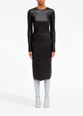 Maison Margiela faux-leather midi dress