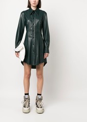 Maison Margiela faux-leather shirt dress