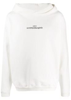 Maison Margiela flipped-logo print hoodie