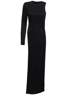 Maison Margiela Fluid Cupro Twill Long Dress