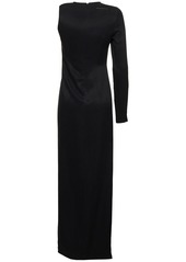 Maison Margiela Fluid Cupro Twill Long Dress