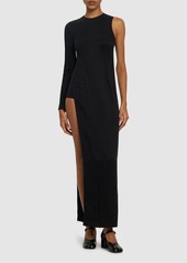 Maison Margiela Fluid Cupro Twill Long Dress