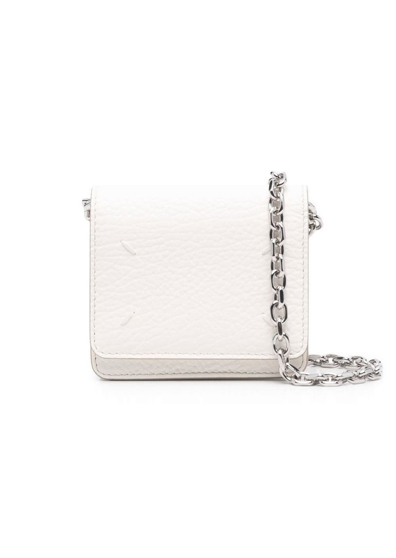 Maison Margiela four-stitch leather chain wallet