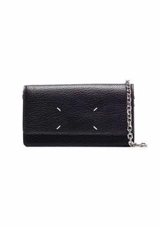 Maison Margiela four-stitch leather wallet-on-chain