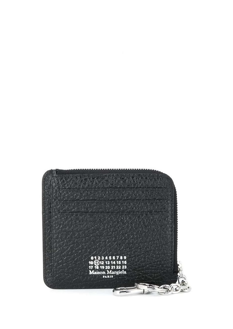 Maison Margiela four-stitch zipped cardholder