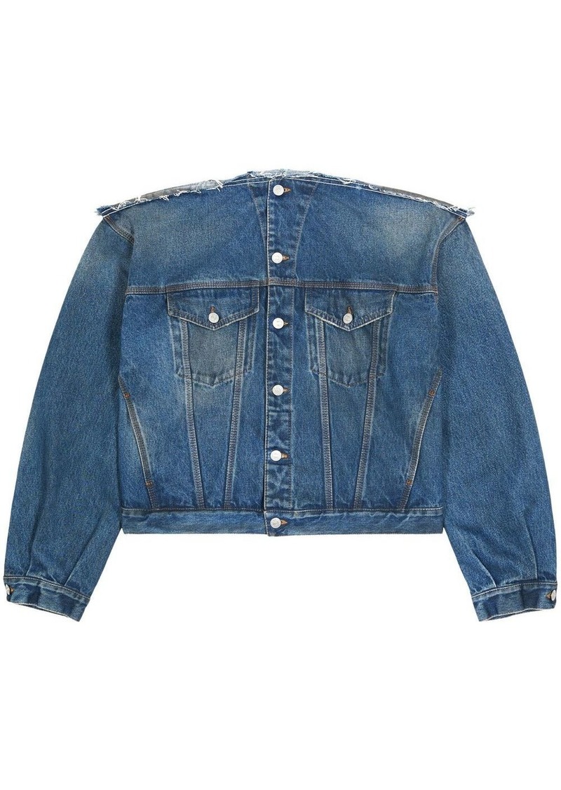 Maison Margiela collarless denim jacket