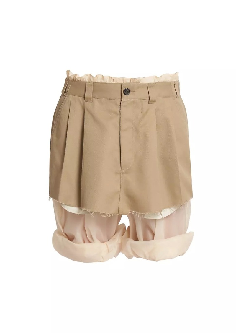 Maison Margiela Gabardine Bloomer Shorts