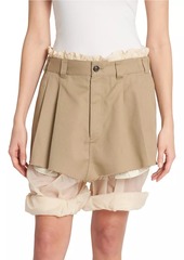 Maison Margiela Gabardine Bloomer Shorts