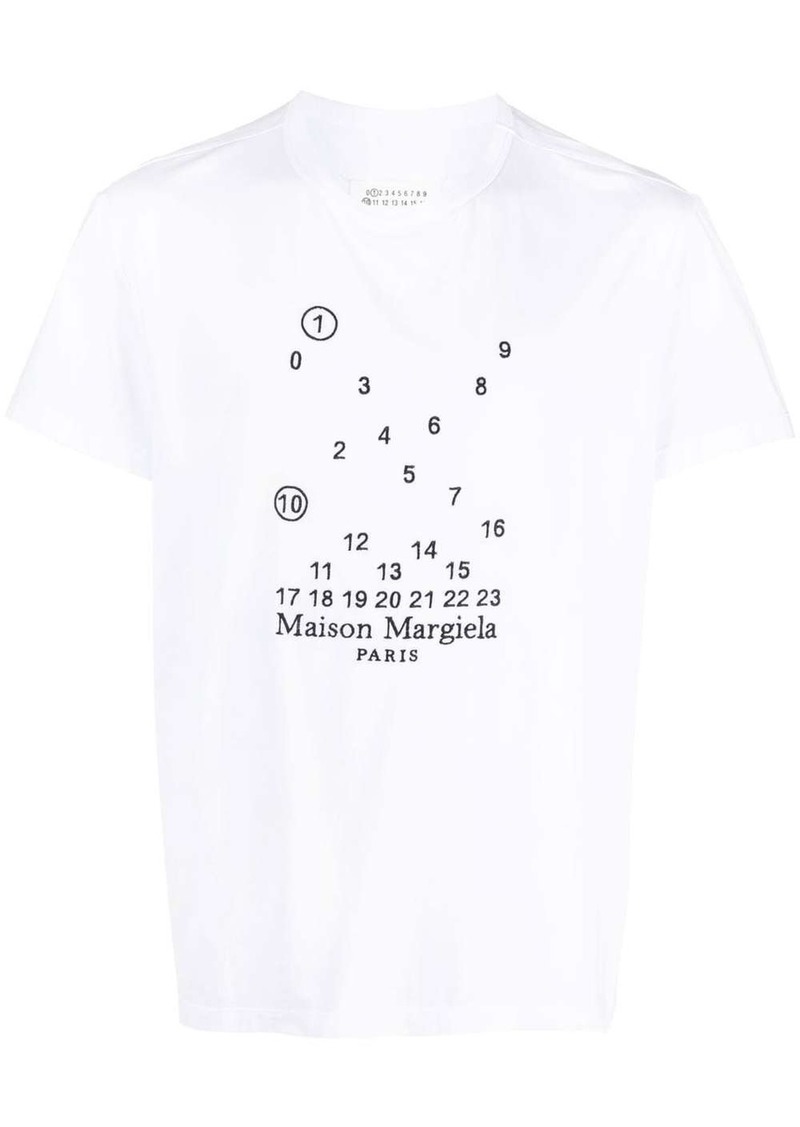 Maison Margiela Numeric logo-embroidered T-shirt