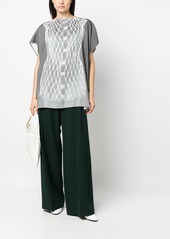 Maison Margiela graphic-print short-sleeved blouse