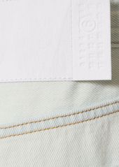 Maison Margiela High Rise Wide Cotton Denim Jeans
