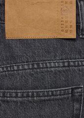 Maison Margiela High Rise Wide Cotton Denim Jeans