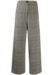 Maison Margiela Houndstooth-pattern wide-leg trousers