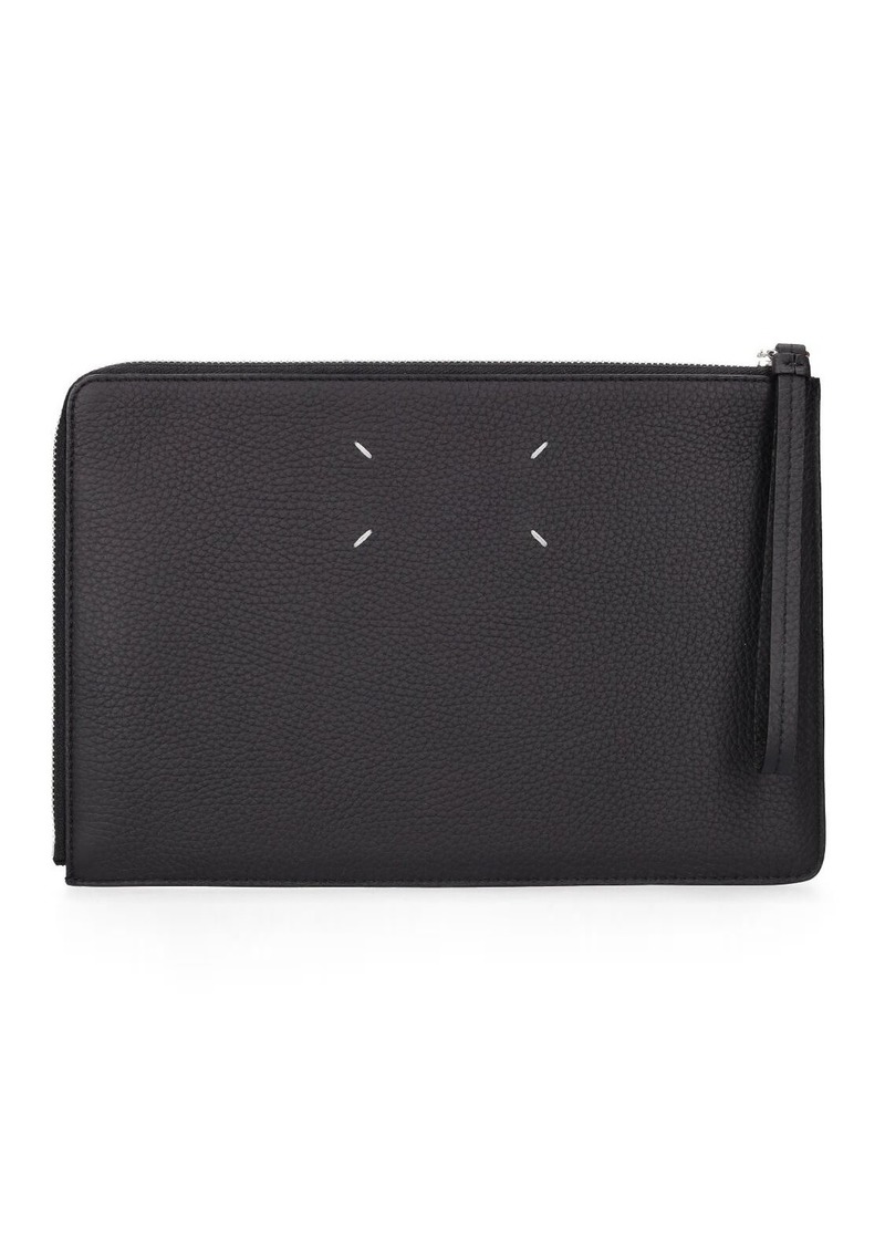 Maison Margiela Large Leather Zip Pouch