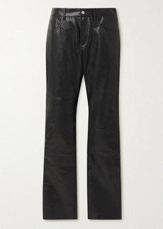 Maison Margiela Leather Straight-leg Pants