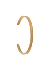 Maison Margiela logo-engraved cuff bracelet