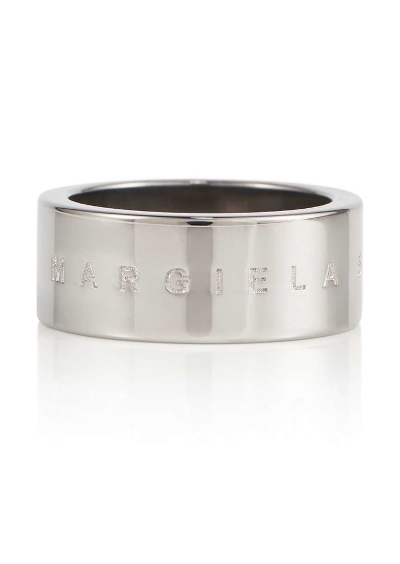 MM6 Maison Margiela Logo-engraved ring