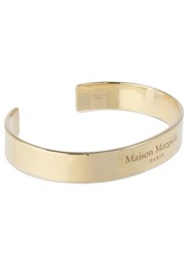 Maison Margiela Logo Engraved Thick Cuff Bracelet