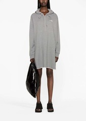 Maison Margiela logo-print cotton hoodie dress