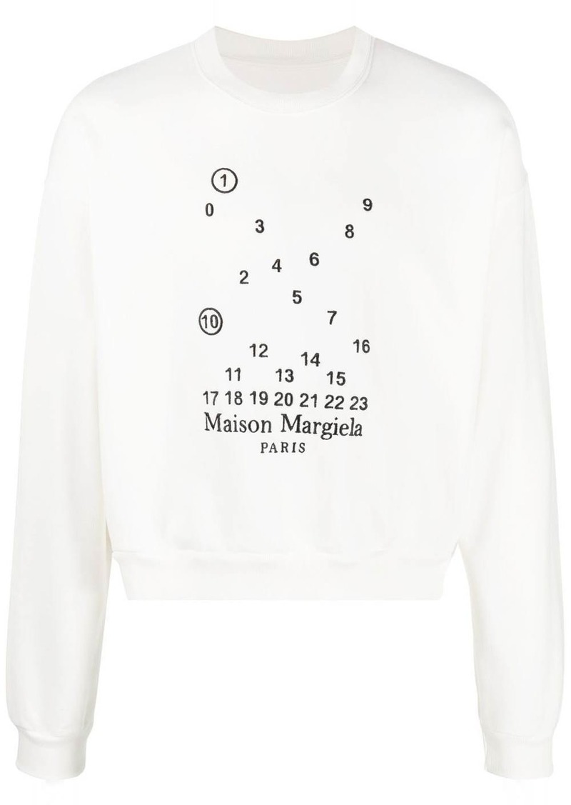 Maison Margiela logo-print cotton sweatshirt