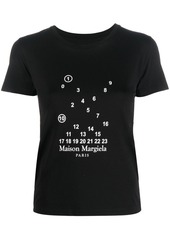 Maison Margiela numbers-motif cotton T-shirt