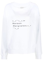 Maison Margiela logo-print sweatshirt