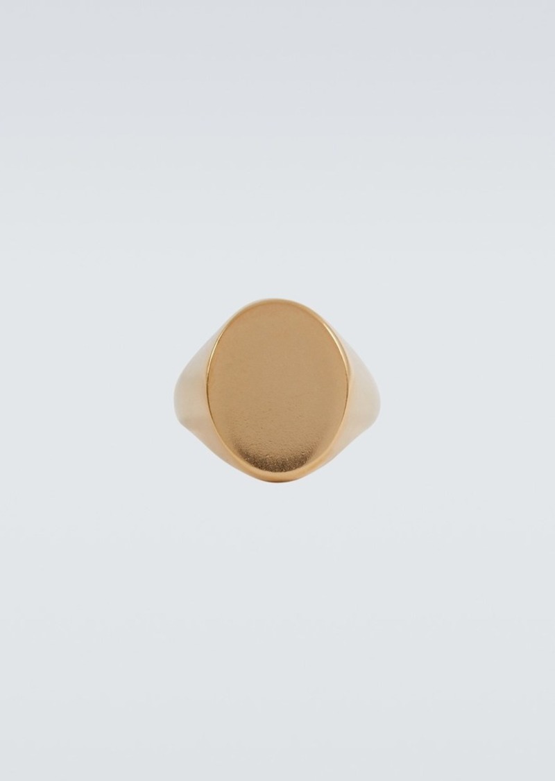 Maison Margiela Logo silver signet ring