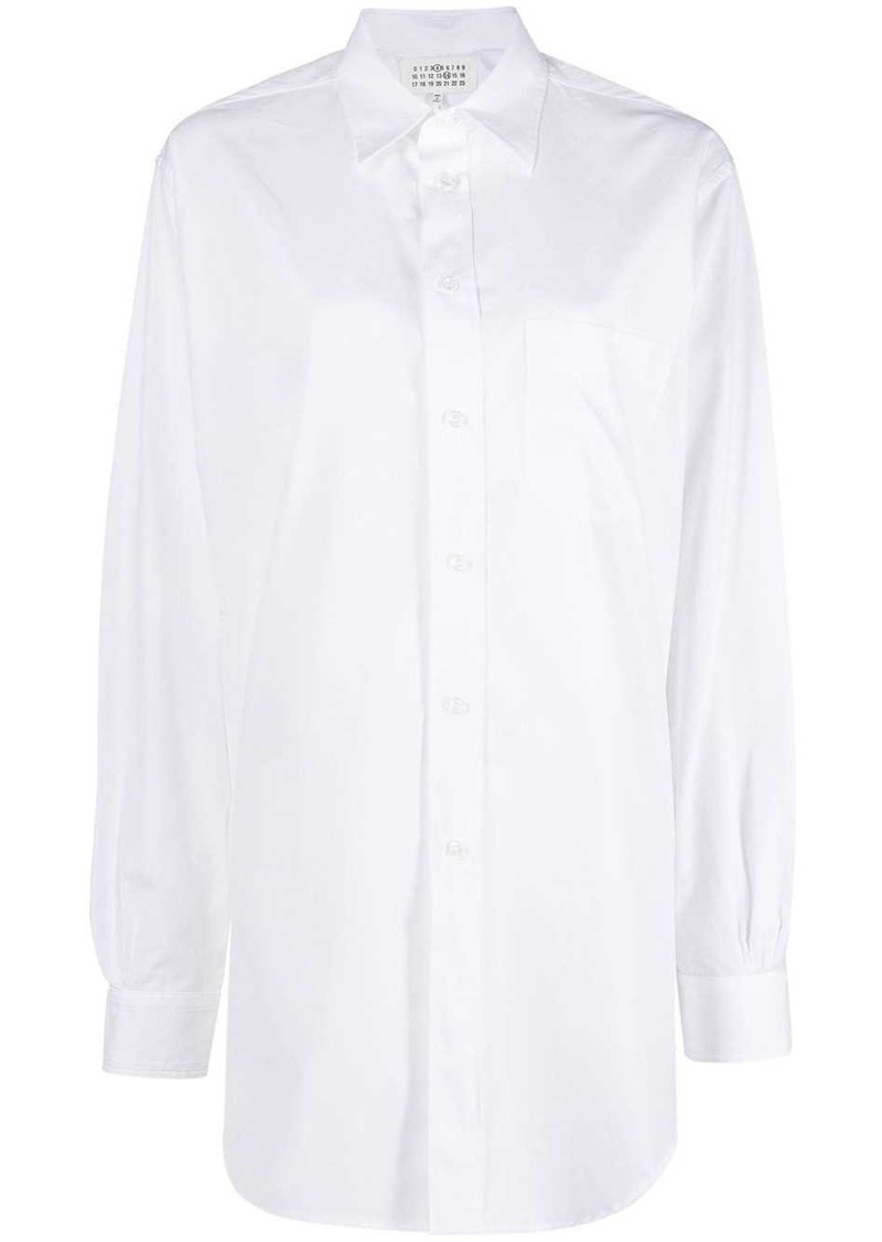 Maison Margiela longline poplin shirt