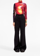 Maison Margiela high-waisted flared trousers