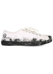 Maison Margiela Low Top Painted Canvas Tabi Sneakers