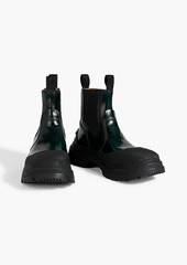 Maison Margiela - Burnished-leather Chelsea boots - Green - EU 44