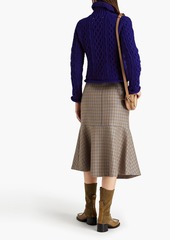 Maison Margiela - Cable-knit wool turtleneck sweater - Blue - S