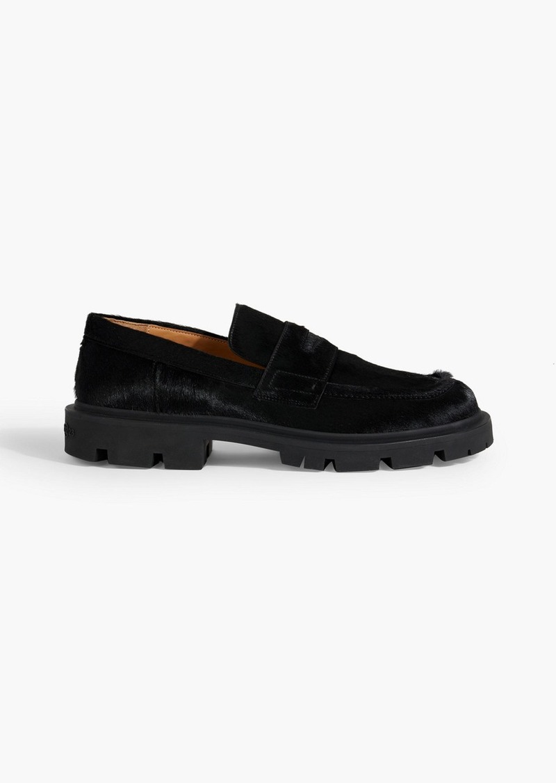 Maison Margiela - Calf hair penny loafers - Black - EU 45