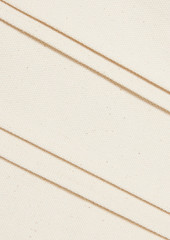 Maison Margiela - Crocheted lace-trimmed cotton-canvas jacket - White - IT 44