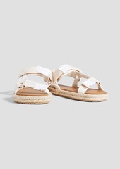 Maison Margiela - Distressed canvas espadrille sandals - White - EU 36