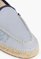 Maison Margiela - Embroidered canvas espadrilles - Blue - EU 40