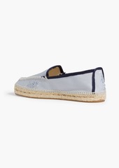 Maison Margiela - Embroidered canvas espadrilles - Blue - EU 40